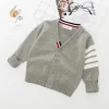 Kids Baby Boy Striped Knitting Cardigan Sweater Coat