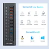 Acasis Type-C Hub 11 Ports USB-C Hub Multi USB Splitter Dock Station Fast Charging USB 3.0 Personal Switch for Laptop Mac Pro