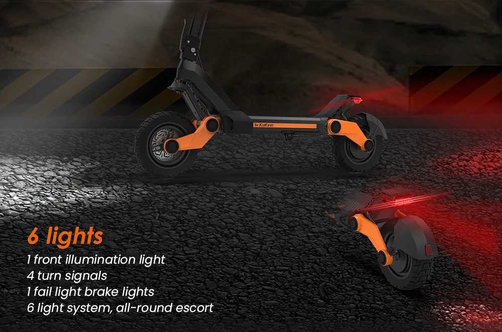 Kukirin G3 Scooter électrique 1200W moteur arrière 50 km/h vitesse maximale 52V 18Ah batterie au Lithium 70km d'autonomie frein à disque 120kg charge