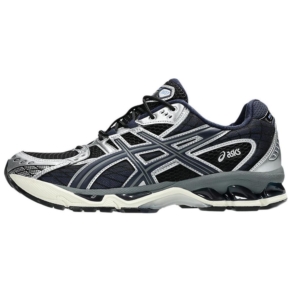 Asics GEL-Nimbus 10.1 Cushioned Slip-Resistant Abrasion-Resistant Low-Top Running Shoes Unisex Silver Black