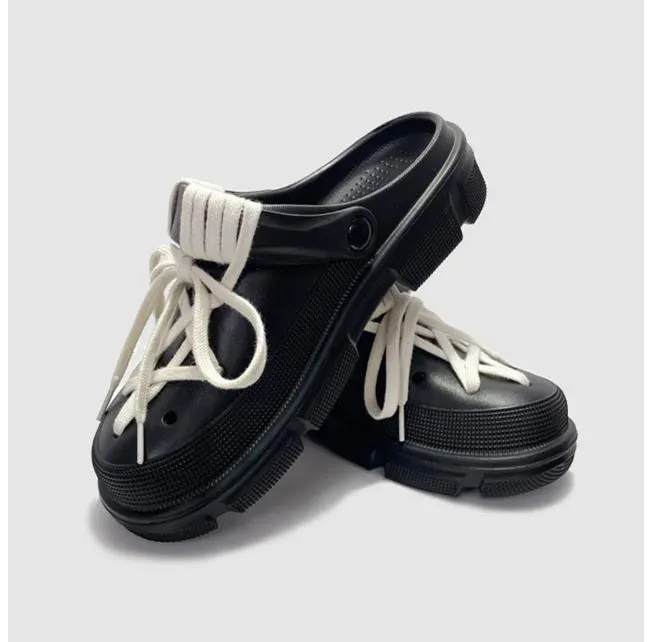 Yyvonne NEW punk metal rivets Sandals Women Slippers Platform Sandals Outdoor Clogs Thick Street Beach Slippers Flip Flops Garden Shoes