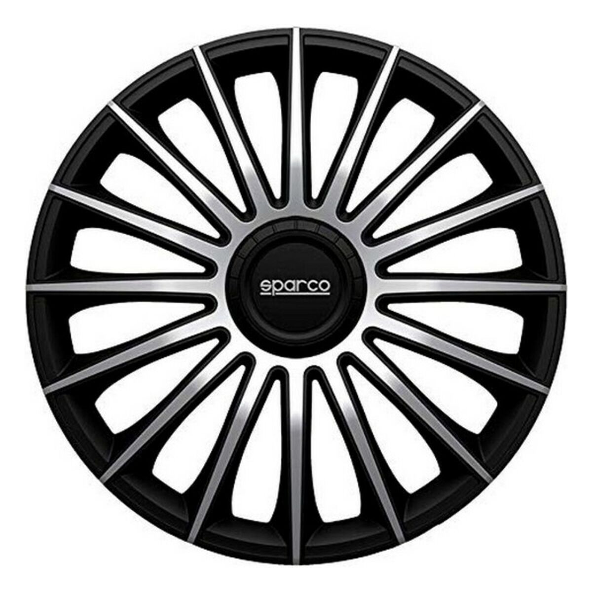 Hubcap Sparco Torino CS5 Black Silver 15" (4 uds)