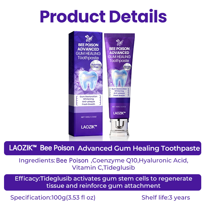 LAOZIK™ Bee Poison Advanced Gum Healing Toothpaste 38 05ba2c8414129e334922851ead386bcf
