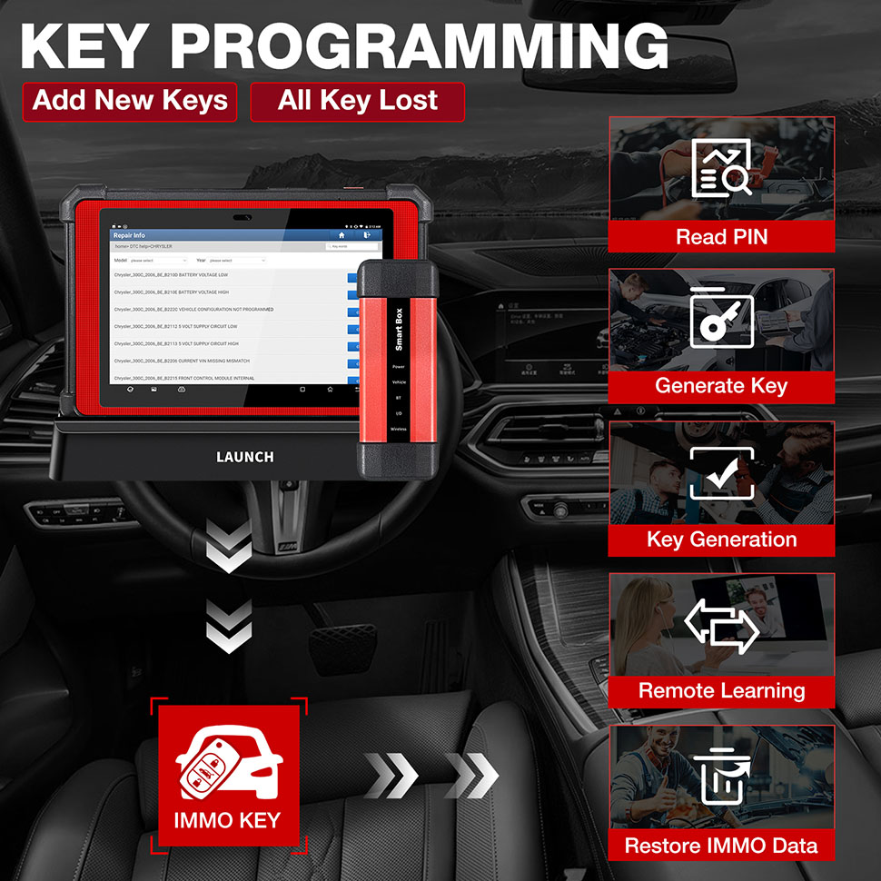 2024 LAUNCH X431 PRO 5 PAD V+ Car Diagnostic Scanner Tool Programming Key  Coding - Helia Beer Co
