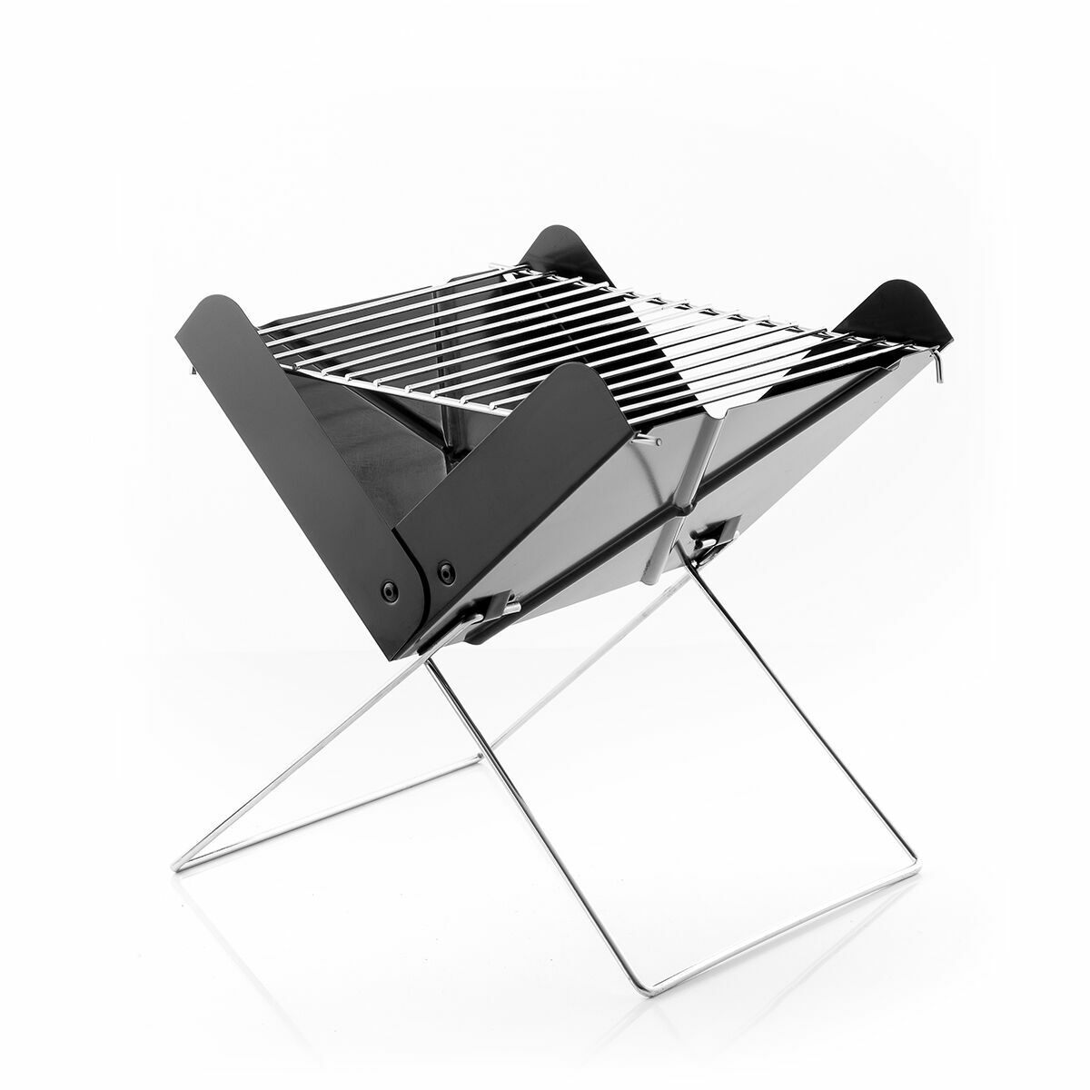 Mini Folding Portable Barbecue for Charcoal InnovaGoods Stainless steel (Refurbished B)