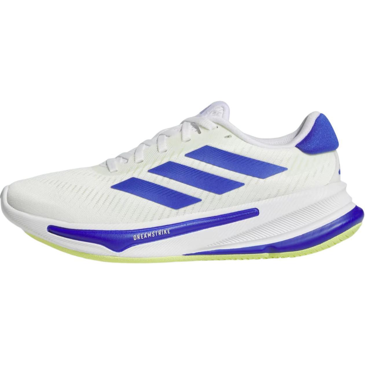 Adidas Supernova Anti Slip Wear Resistant Low Top Kids' Running Shoes White Blue Teenagers