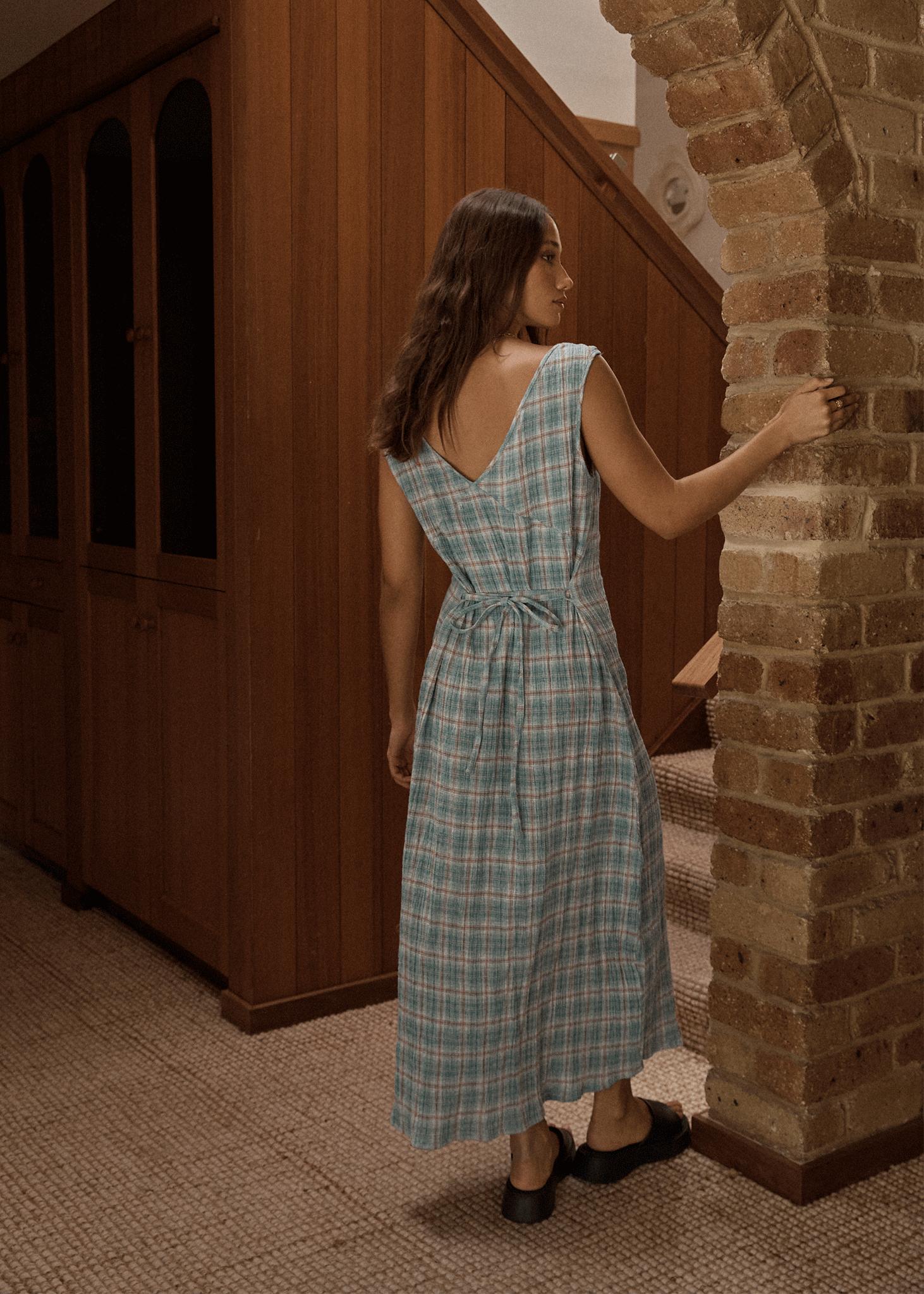 Seersucker Maxi Dress