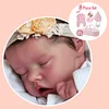 17 '' Lifelike Handmade Kara Do Truly Real Sleeping Reborn Baby Doll Girl with "Heartbeat" and Sound, Best Gift Ideas - RBBI-Myrebornbabydoll® Myrebornbabydoll®