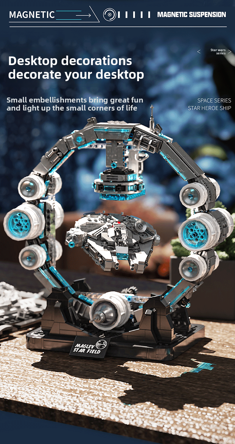 Star Wars levitation toy | Assembly toy | 1195 building blocks | Full of creativity and endless fun