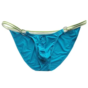 Men's Low-Rise Solid Color Ice Silk Briefs