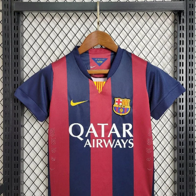 2014/2015 Retro Kids Size Barcelona Home Football Shirt 1:1 Thai Quality