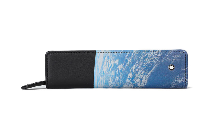 MONTBLANC Large Class Collection Star Traveler 124475 Multicolor Round Zip Closure Pen Pouches