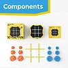 Puzzle Tic Tac Toe Bolt Game, 3 in 1 Handheld Puzzle Game Console, Single Player Mode Versus Mode