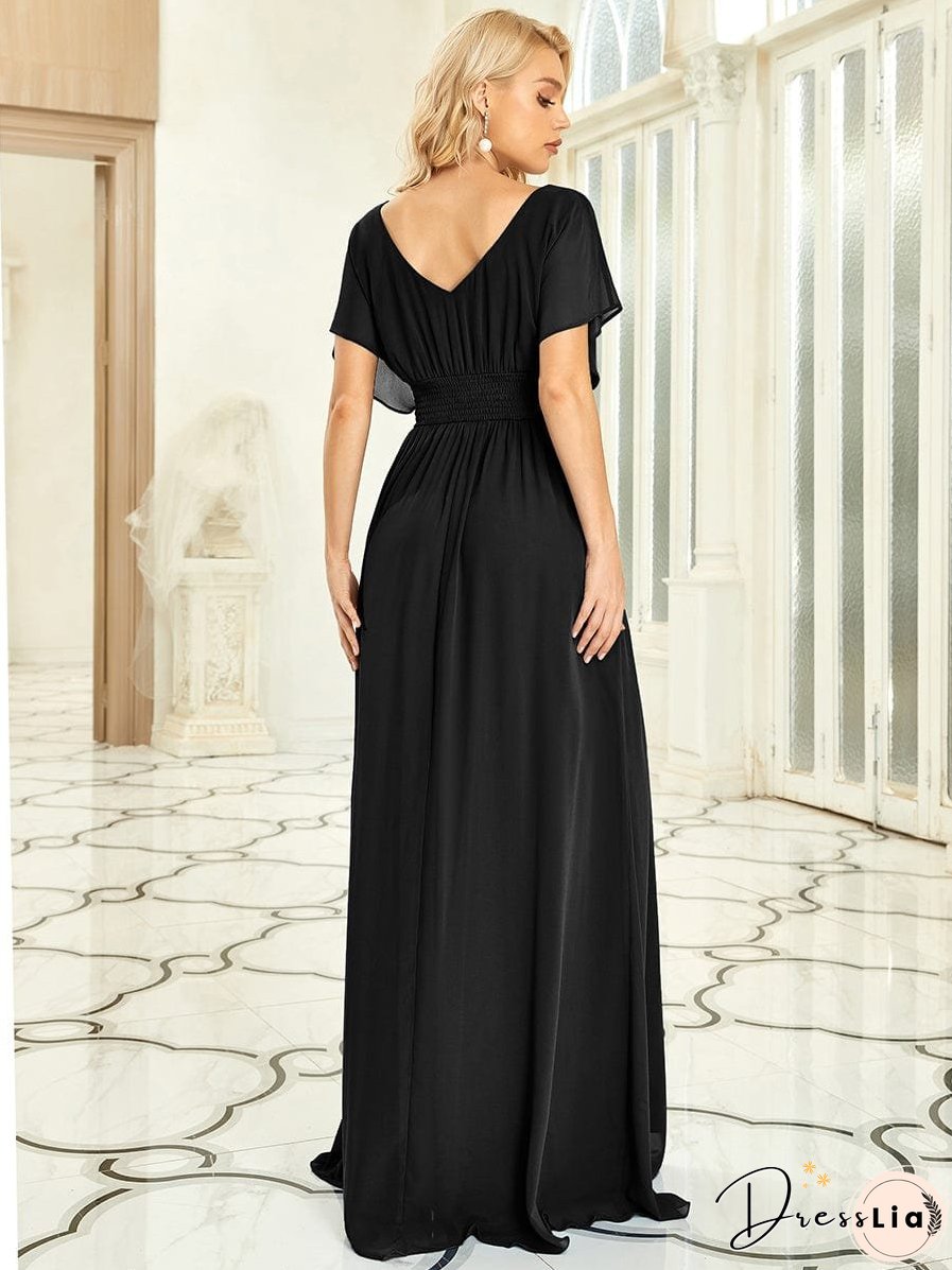 Flowy V-Neck Maxi Dress for Women