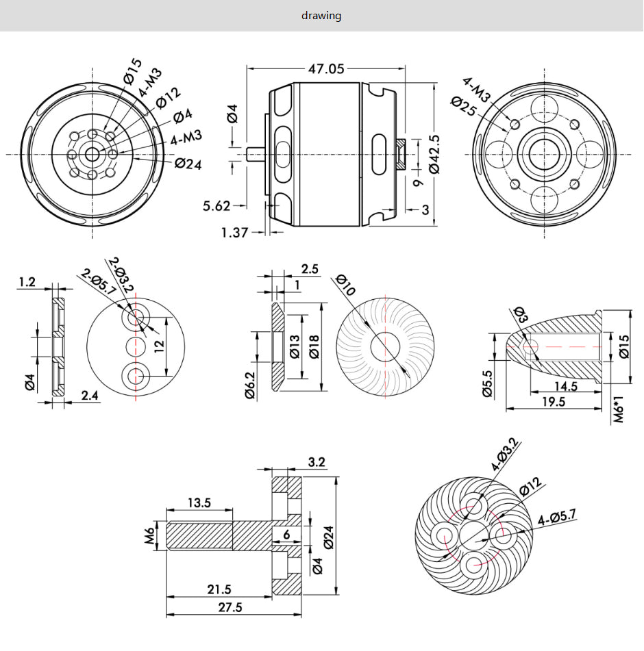 TMOTOR-Multirotor-Brushless-Motor-U5