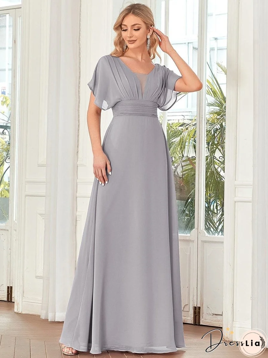 Flowy V-Neck Maxi Dress for Women