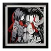 3D Decorative Paint of Grey & White Mikasa Ackerman - Attack On Titan Decorative Painting - momo Studio