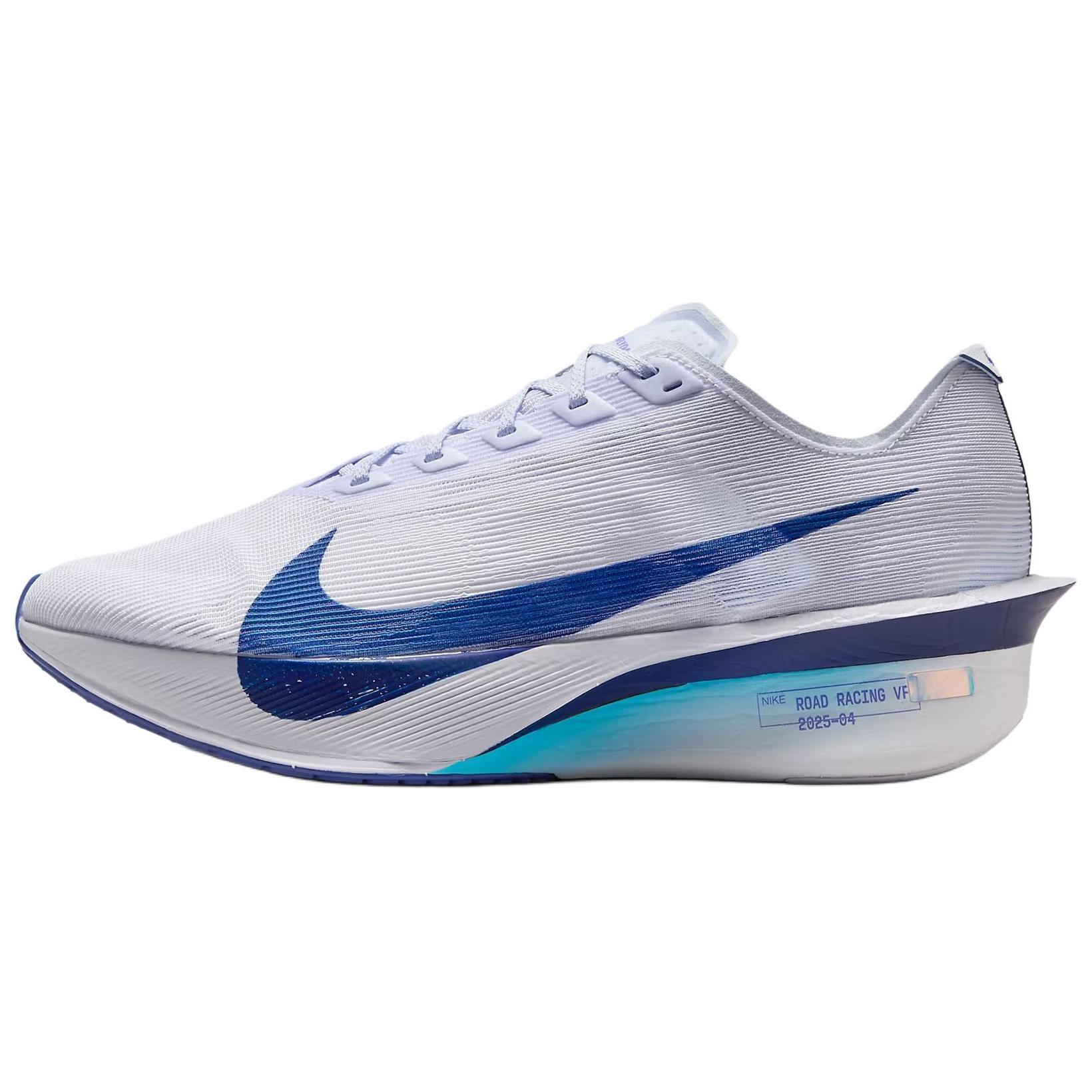 Nike Zoom VaporFly Next 4% Anti Slip Wear Resistant Low Top Marathon Running Shoes Unisex Gray Blue