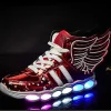 Boy Girl Non-slip Glowing Sneakers Led Light Up Shoes