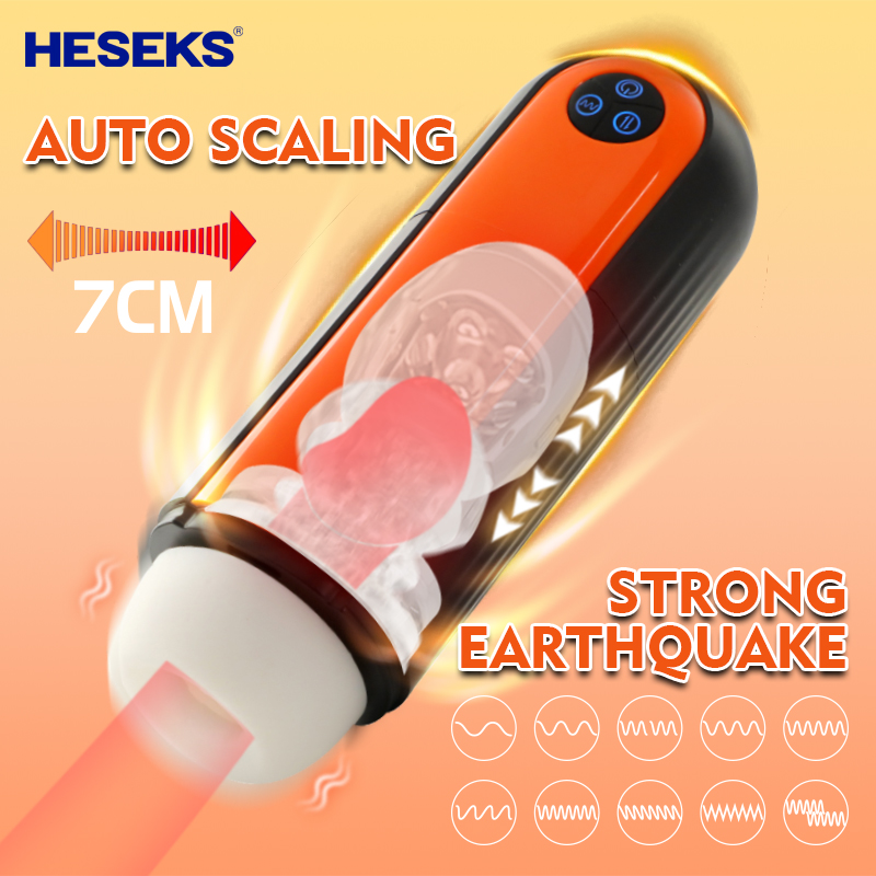 HESEKS Paradise Polaris Automatic Aircraft Cup Telescopic Waterproof Male Masturbation
