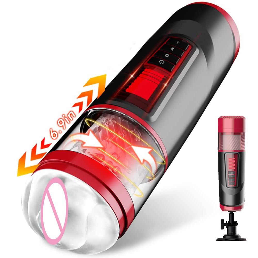 Intelligent Multi-frequency Telescopic Rotation Male Masturbation Cup