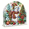 Ambiance de No&euml;l bonhomme de neige-porte-serviette de table-diamant ornement de bureau