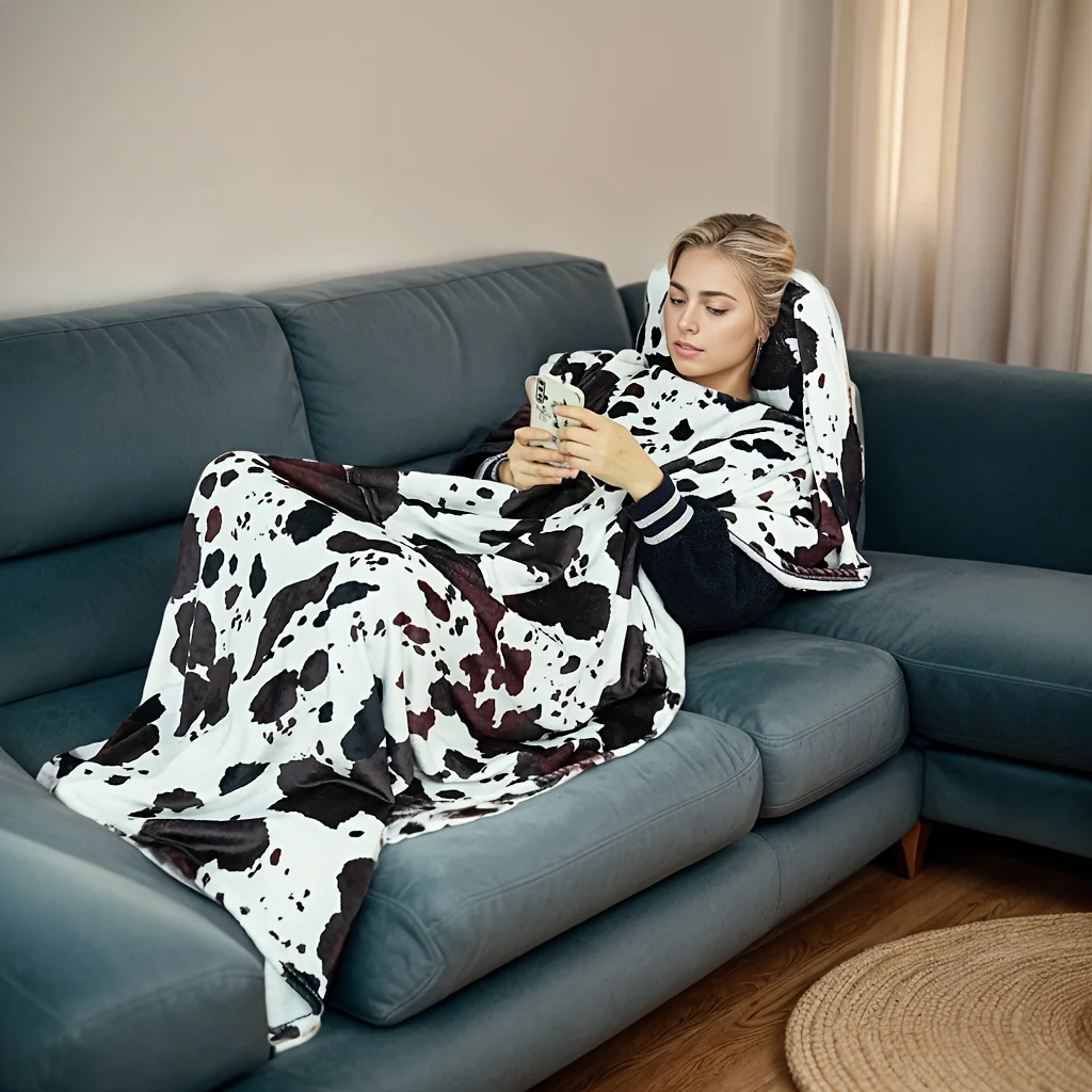 Blanket With Pillow Multifunctional Storage Blanket For Sofa Camping Car Office Etc Various Occasions Multi-purpose Blanket