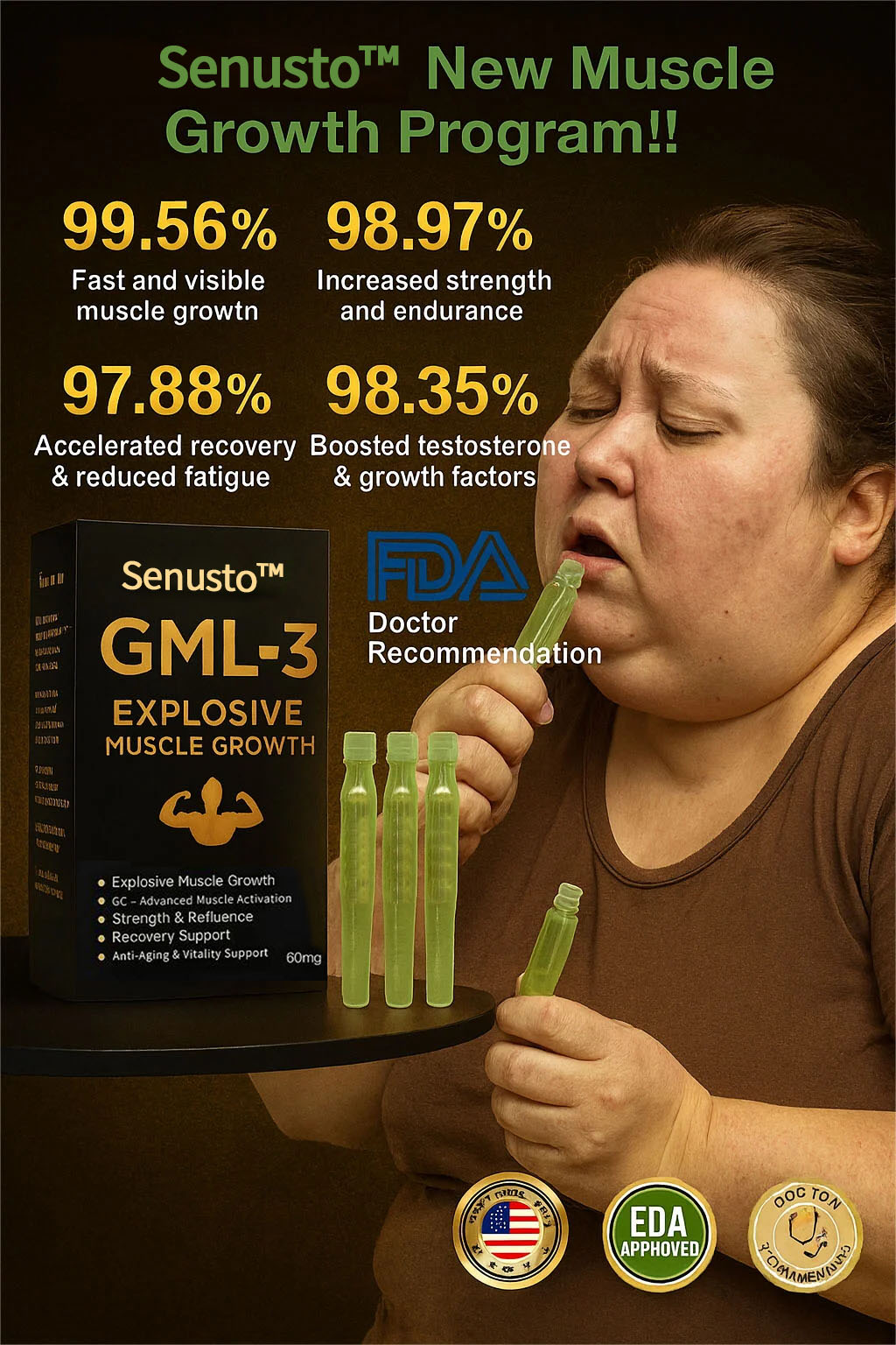 Senusto GML-3 Six-in-One Muscle Growth Oral Solution 15 0a5a2dab0b4323c5135519d5a98fb806