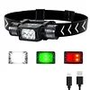 APLOS H350 Head Torch Rechargeable - 1500 Lumen Super Bright LED Headlamp, with 7 Lighting Modes IP67 Waterproof with red & green lights Headlight for Camping Hiking Fishing Work APLOS Dive Light Official
