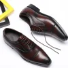 Mens Cap Toe Leather Dress Shoes