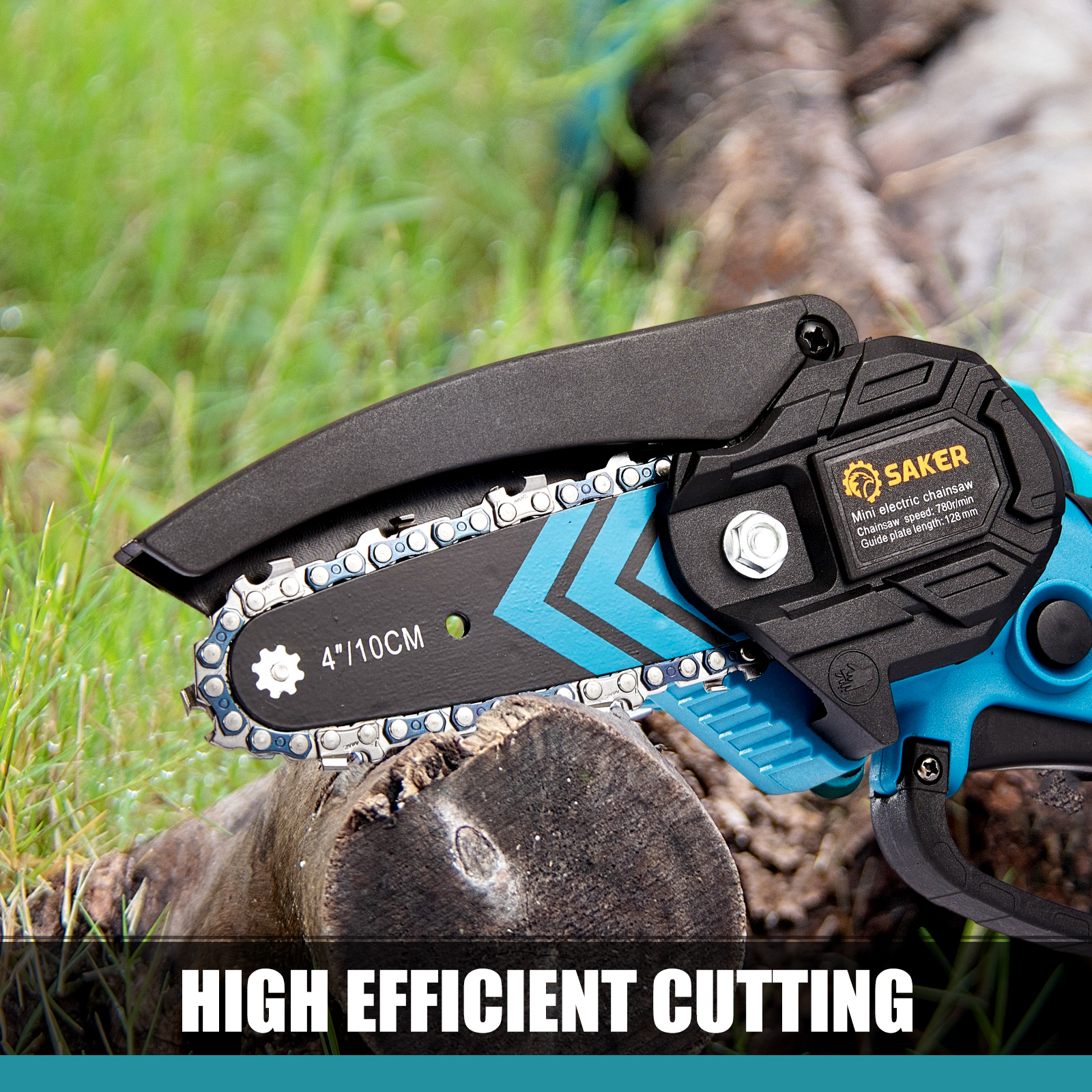  Saker Mini Chainsaw(SAKER MINI CHAINSAW + 2 BATTERIES)+Saker  Contour Gauge (10 Inch Christmas Packaging) Profile Tool : Patio, Lawn &  Garden