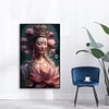 Fleur De Lotus Bouddhiste Guanyin - Diamant Rond 40X60CM