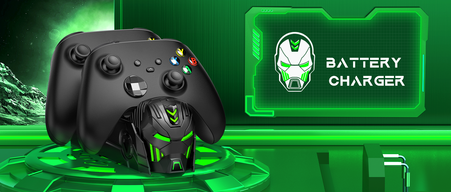 Battery charger compatible with Xbox Controllers