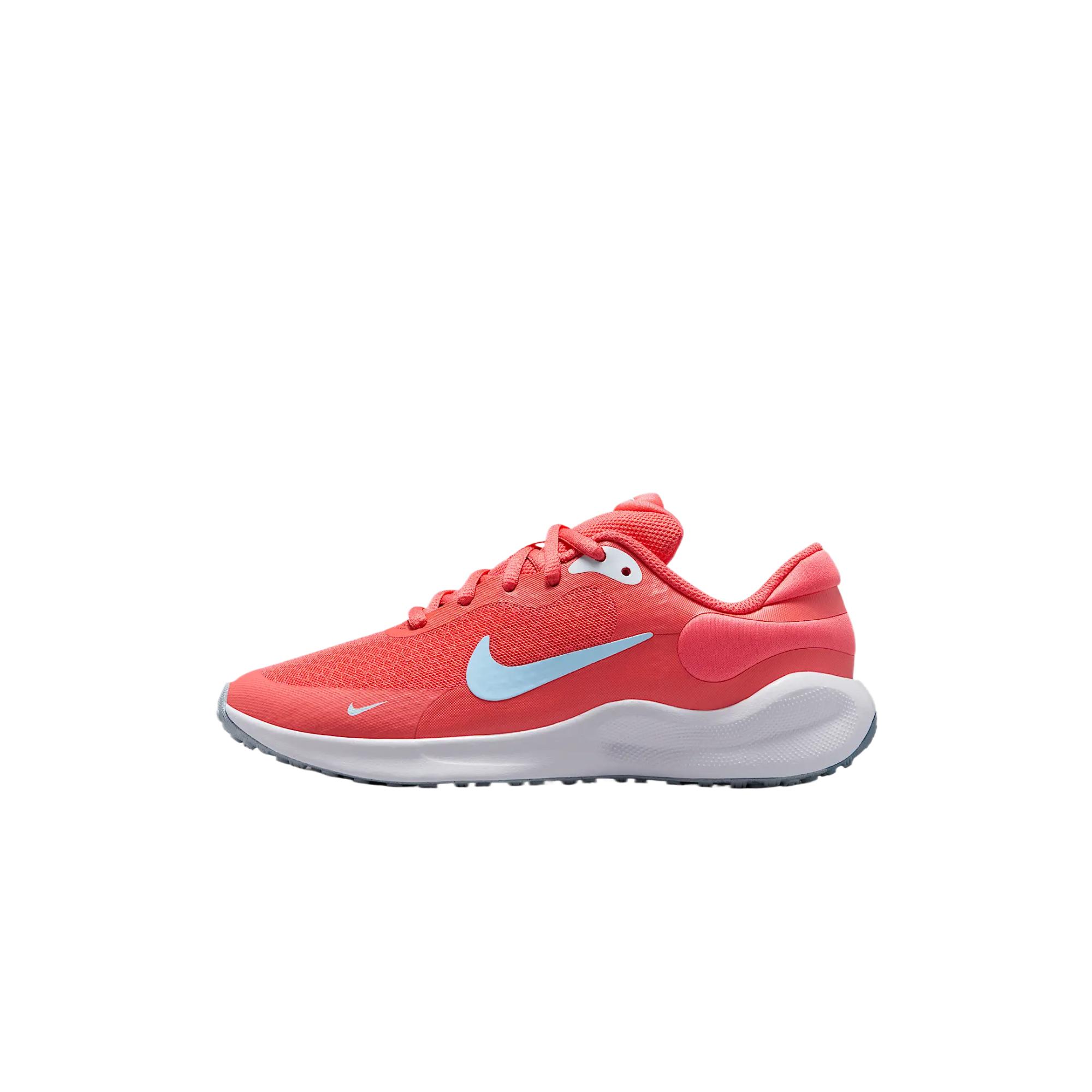 Nike REVOLUTION 7 Cushioning And Breathable Low Top Kids' Running Shoes Red Blue Tone Kids'