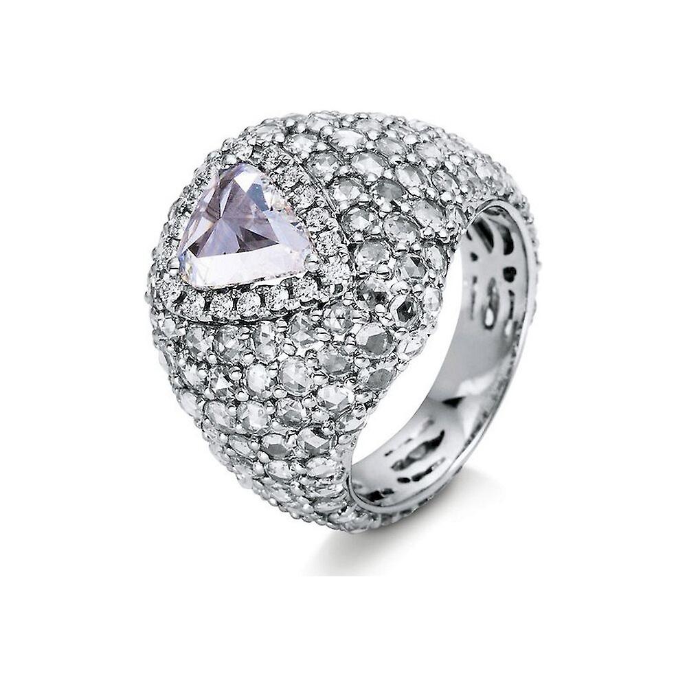 Diamantring  Ring - 18K 750/- Weissgold - 4.87 ct.