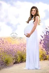 Maternity Maxi Chiffon Dresses Off Shoulders Pregnancy Photo Shoot Dresses