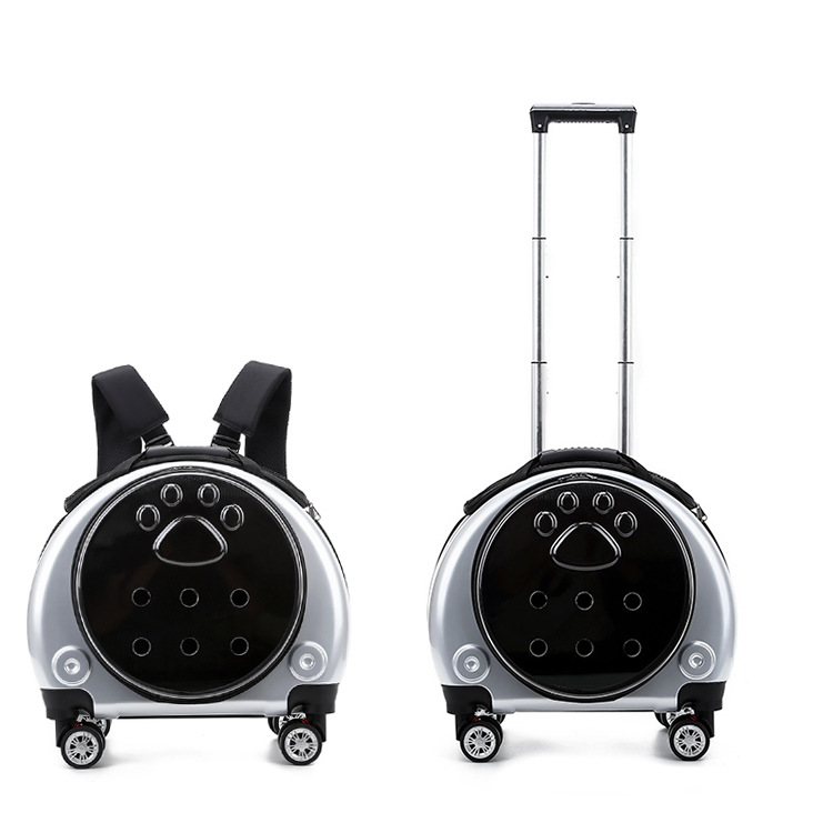 Pet Trolley Case Dual-use Pet Backpack Multi-function Space Pet Carrier