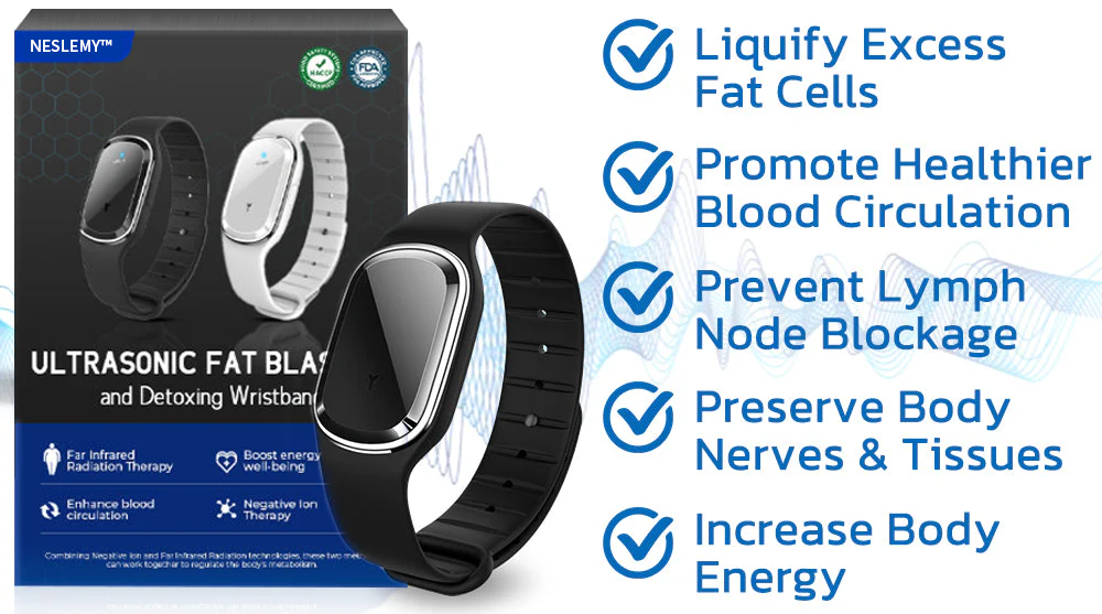 🧑‍⚕️NESLEMY™ Ultrasonic Fat Blasting and Detoxing Wristband B