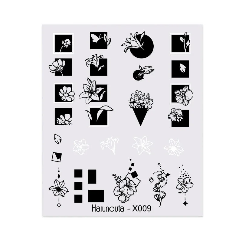 1Pc Spring Water Nail Decal And Sticker Flower Leaf Tree Green Simple Summer DIY Slider For Manicuring Nail Art Watermark