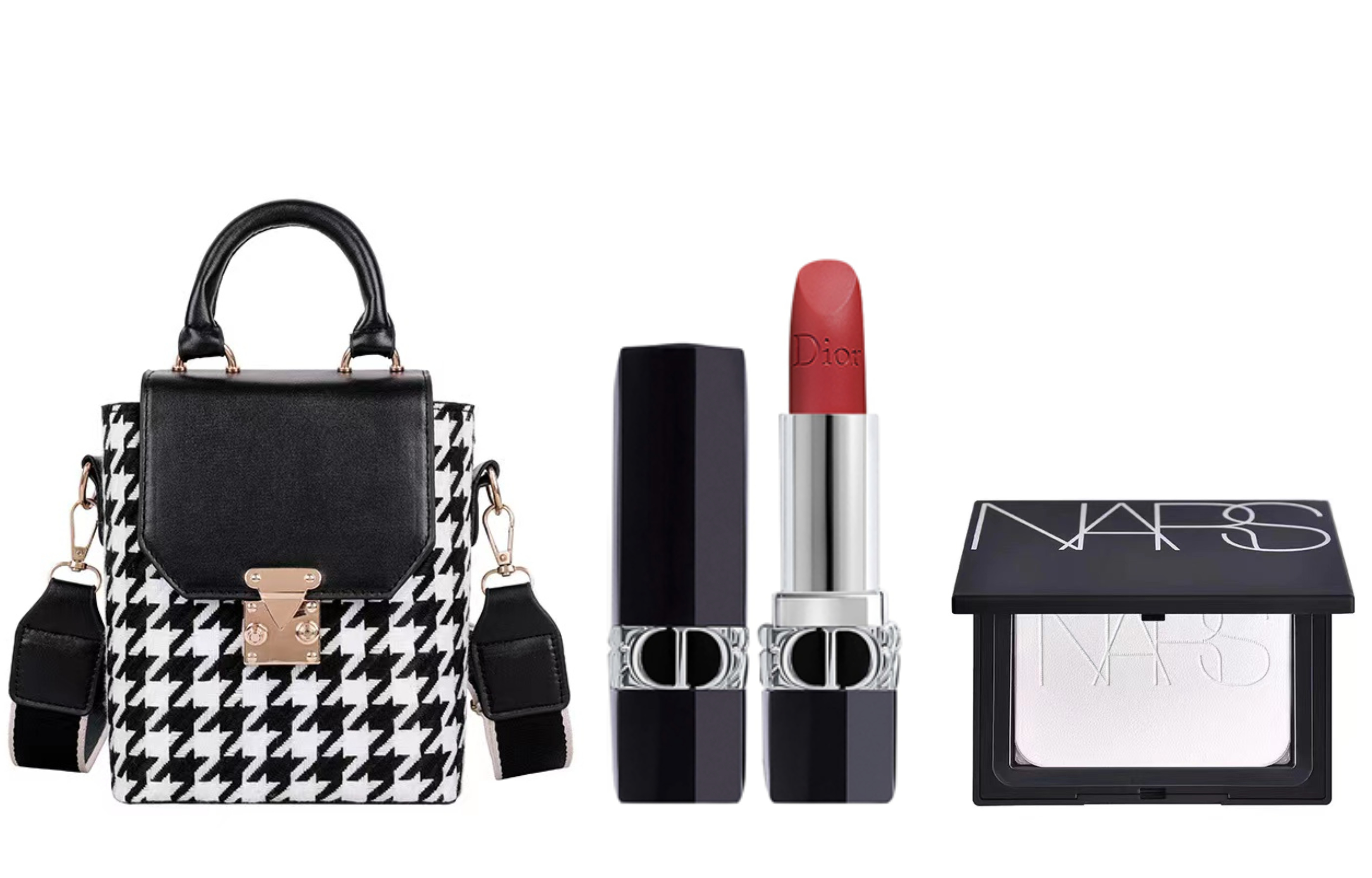 DIOR Fiery Blue Gold Lipstick Makeup Sets Women's