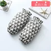 1 Pair Fashion Nordic Style Polar Bear Design Unisex Cooking Dining Room Kitchen BBQ Restaurant Cleaning Brief Oversleeve Aprons