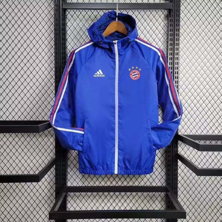 2024/2025 Bayern Munich Windbreaker Blue Football Jersey 1:1 Thai Quality:football jersey mysite: unitedjerseyfootball 邓江浪:football