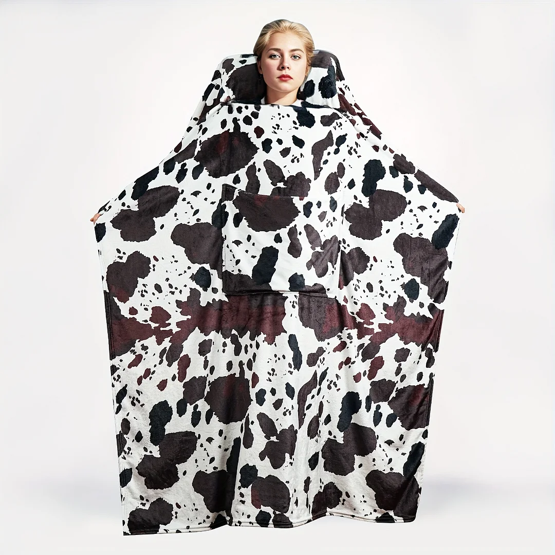 Blanket With Pillow Multifunctional Storage Blanket For Sofa Camping Car Office Etc Various Occasions Multi-purpose Blanket