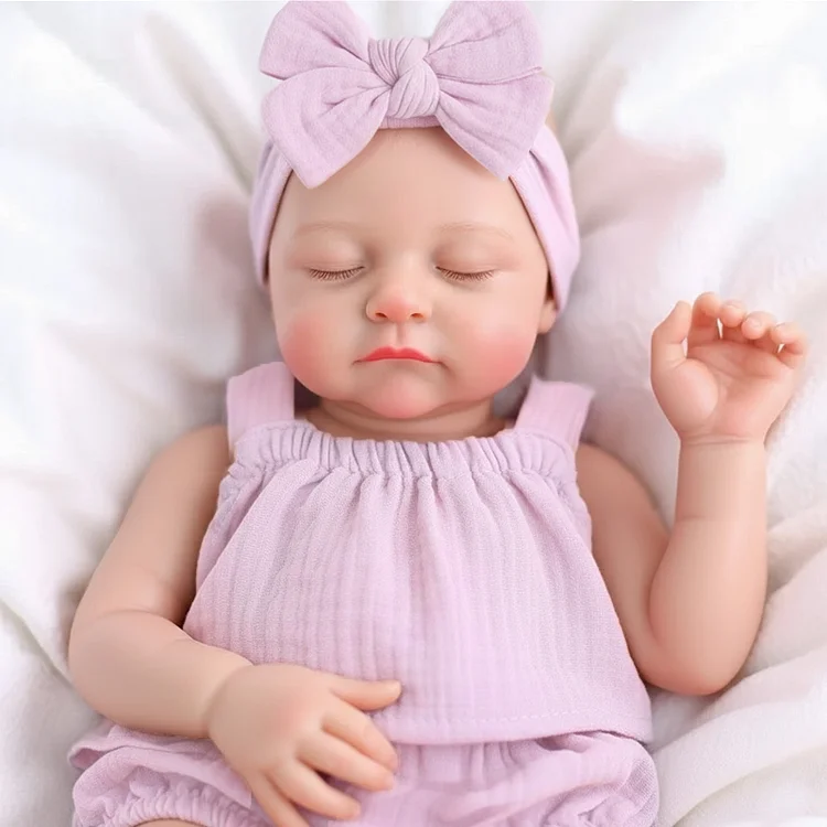 Babeside Liors 12" Realistic Silicone Sleeping Baby Little Infant Girl Gentle Presence Companion