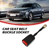 Unviersal Car Front Safety Seat Belt Seatbelt Buckle Socket Connector Camlock