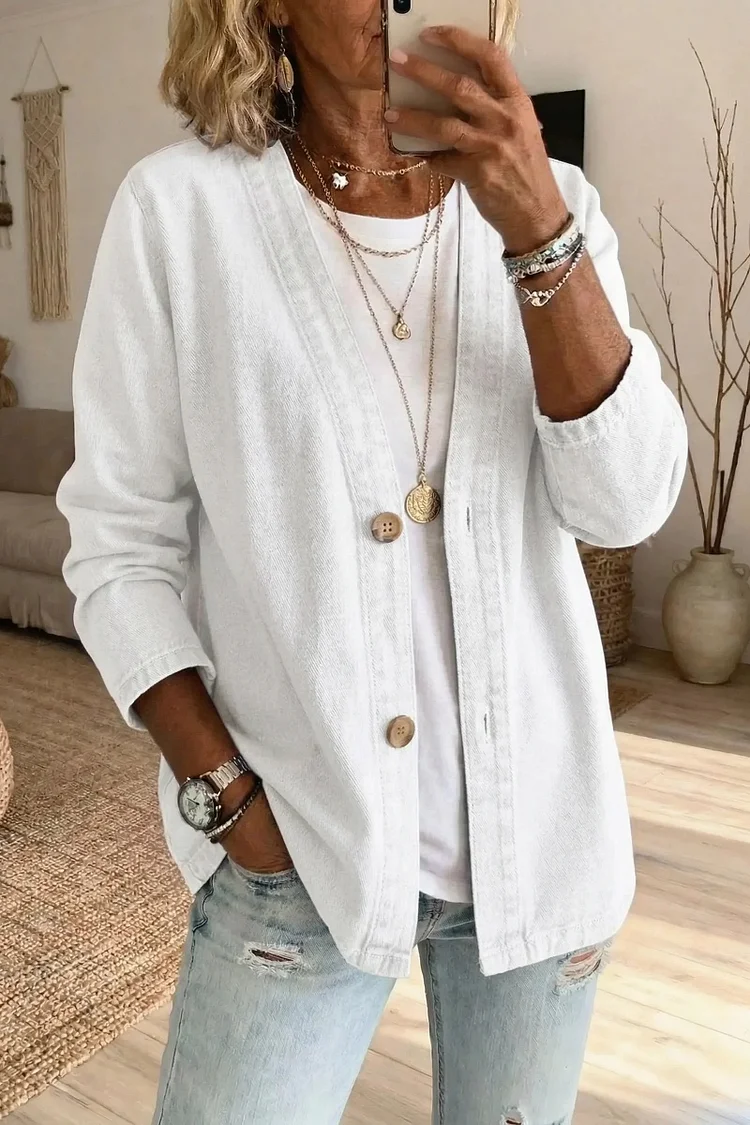 Cardigan en Jean Stylé