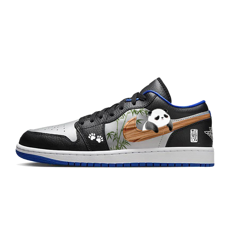 JORDAN Air JORDAN 1 Vintage Basketball Shoes Men Low-Top Blue/Black