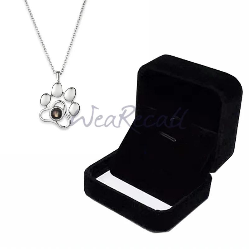 Projector Picture Custom Personalized Pet Photo Necklace 925 Silver wetirmss