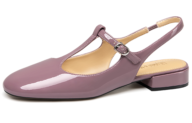 Lily Wei Mary Jane Shoes Women's Taro Purple