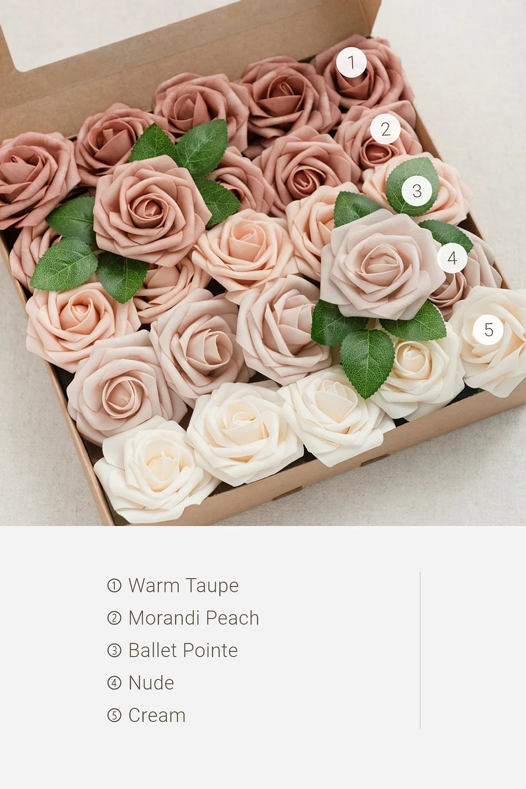 3" Foam Rose with Stem - 56 Colors